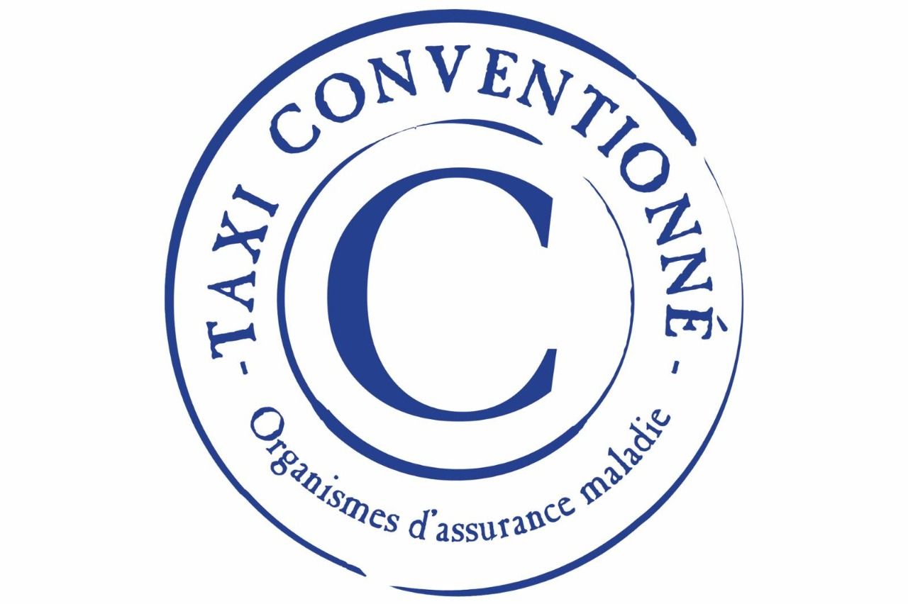 Macaron officiel taxi conventionné Assurance Maladie